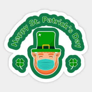 Saint Patrick's using masks Sticker